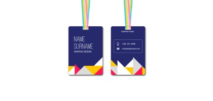 Large Unique Printed Name Tag (90 x 130 mm)