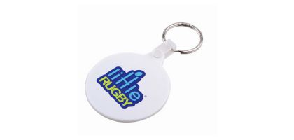 Round Hard Plastic Keyring