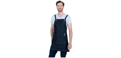 Aussie Chef Mia Denim Crossback Bib Apron
