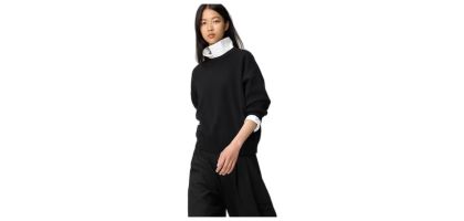 C Smooth Cotton Crew Neck Sweater UNIQLO