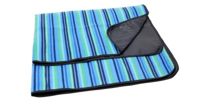 Jamaica Picnic Rug-Blue Stripe