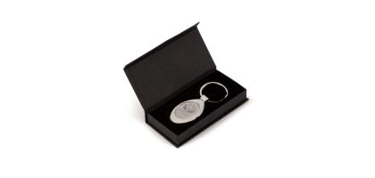 Oval Chrome Keyring