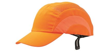 Bump Cap Standard Peak Fluoro Orange