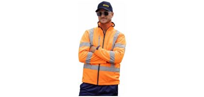 X Taped Hi Vis Soft Shell Jacket