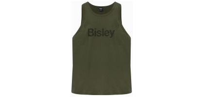 Cotton Logo Singlet - Army Green