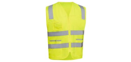 Taped Hi Vis Safety Zip Vest