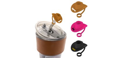 Cowboy Hat Silicone Straw Cover