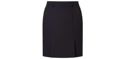 P/V Gaberdine Flex Waist Box Pleat Skirt