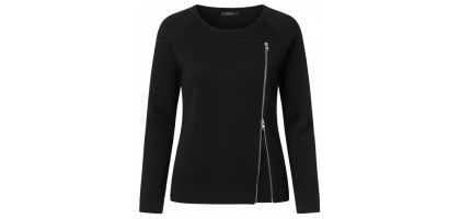 Angled Zip Cardigan