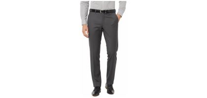 Wool Blend Twill Secret Waist Tailored Pant