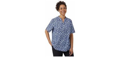 Petal Print Short Sleeve Tunic