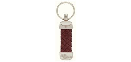 Plaited Key Ring Silver