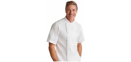 Mens Zest Short Sleeve Chef Jacket