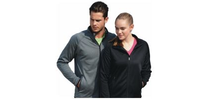 Men's Light Weight Fleece Zip Through Jacket