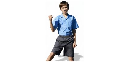 Boys Short Sleeve School Shirt