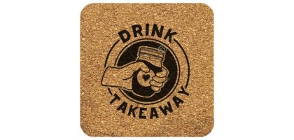 Vineyards Cork Coaster-Square