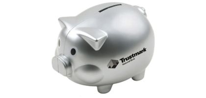 Coin Bank Pig Shape with Silver