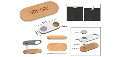 Webcame Cover Bamboo Lid