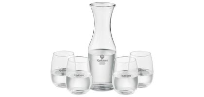 Recycled glass drink Set