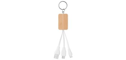 Bamboo Cover Keyring