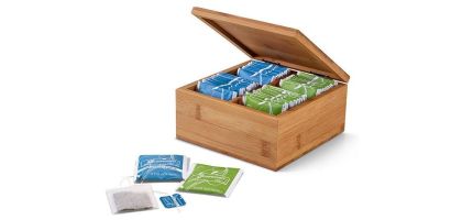 Bamboo Tea Box with 40 tea bags included