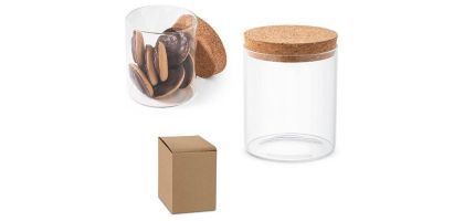 700ml Glass Jar with Cork Lid