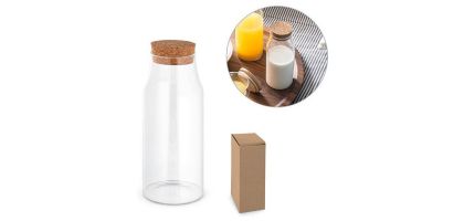 800ml Glass Bottle with Cork Lid