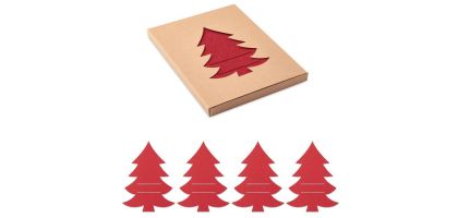 Christmas Tree RPET Felt Holders