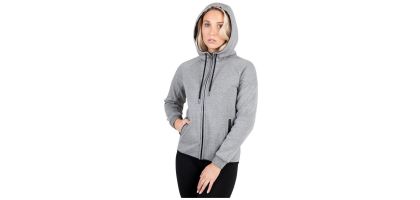 Ladies/Junior 320gsm Soft cotton/Bonded Polar Fleece Hoodie