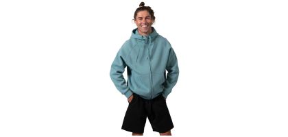 Mens' Cotton Care Kangaroo Pocket Zipper Hoodie