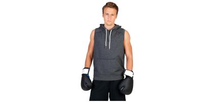 Men's Heather Sleeveless Hoodies - Greatness Range