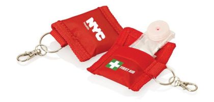 First Aid with CPR Mask Keyring