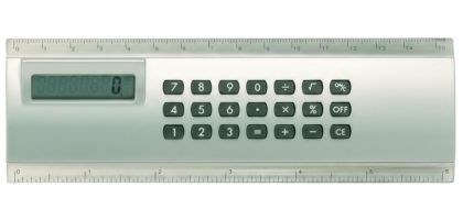 Calculator/Ruler Combo