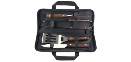 Wooden Bbq Tool Set