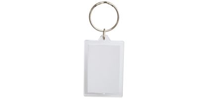 Square Insert Keyring
