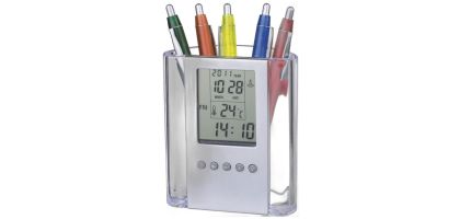 Alarm Clock & Pen Holder