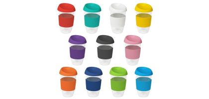 16oz/535ml Clear Plastic Karma Kup With Silicon Lid