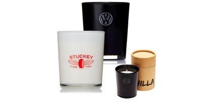 Glass Candle in Cylinder Box