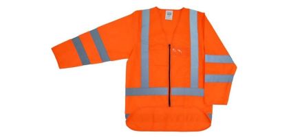 Hi vis Long Sleeve Safety Vest