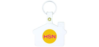 House Shaped Pvc Keyring