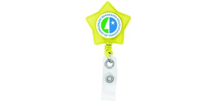 Star-Shaped Retractable Badge Holder