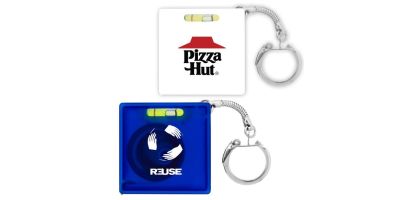 Tape Measure with Level Key Chain