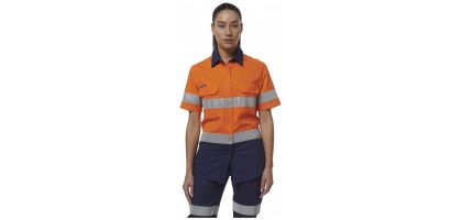 Womens Workcool Vented Reflective Short Sleeve Shirt