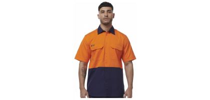 Workcool Vented Spliced Short Sleeve Shirt