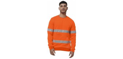 Reflective Crew Neck Fleece