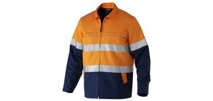 Mens Reflective Spliced Drill Jacket