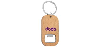 Bamboo Bar Bottle Opener Key Ring