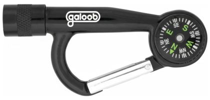 Flashlight Carabiners W/ Compass
