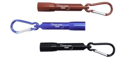 Carabiner LED Flashlight with Gift Box