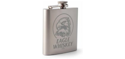 Stainless Steel HipFlask with Brush Finished